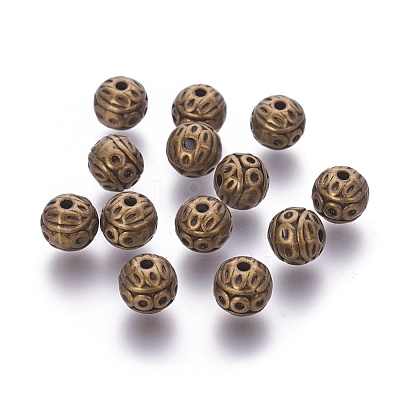 Tibetan Style Zinc Alloy Beads PALLOY-L230-01AB-RS-1