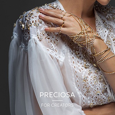 Preciosa® MAXIMA Crystal Round Stones X-PRC-RBSS39-00030-281-1