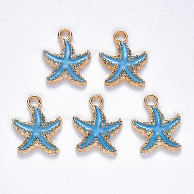 Alloy Enamel Pendants X-ENAM-S121-023C-1