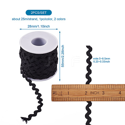 Wave Bending Fringe Trim OCOR-YS0001-05-1