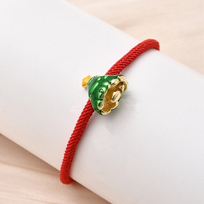 Christmas Nylon Cord Bracelets BJEW-L715-02G-03-1