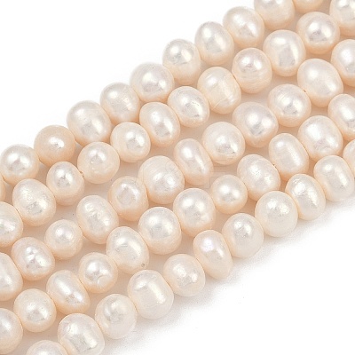 Natural Cultured Freshwater Pearl Beads Strands PEAR-I007-07Y-06A-1