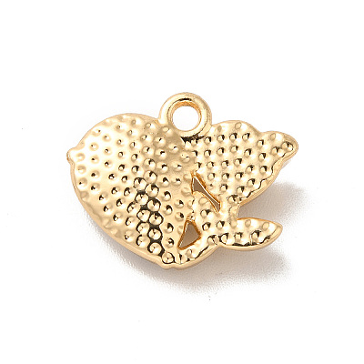 Rack Plating Alloy Charms PALLOY-O106-08G-01-1