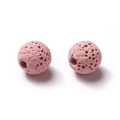 Unwaxed Natural Lava Rock Beads G-F325-8mm-A07-1