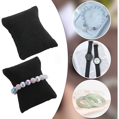 4Pcs 2 Colors Lint Bracelet/Watch Pillow Jewelry Displays BDIS-BBC0001-01-1
