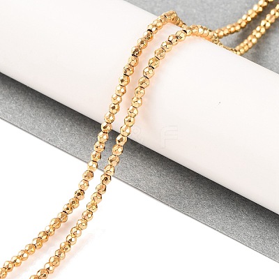 Electroplated Synthetic Non-magnetic Hematite Beads Strands G-H027-B01-01-1