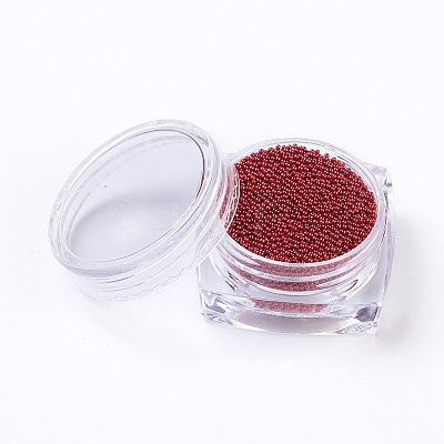 Color Plated DIY 3D Nail Art Decoration Mini Glass Beads MRMJ-X0028-B01-1