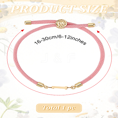 1Pc Adjustable Nylon Cord Slider Bracelets for Women BJEW-LP0001-32I-03-1