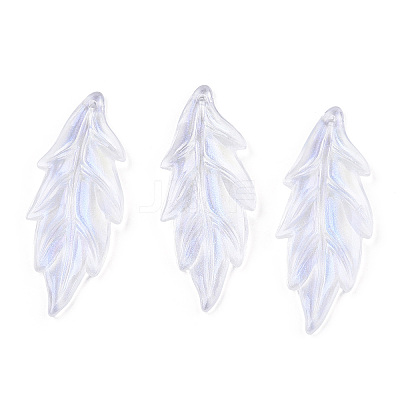 Transparent Acrylic Pendants X-OACR-T003-47-1