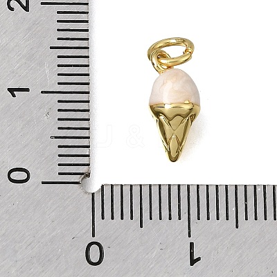 Brass Enamel Pendants KK-K427-15G-01-1