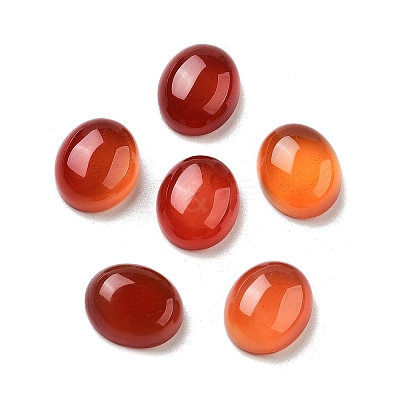 Dyed & Heated Natural Carnelian Cabochons G-G145-01A-23-1