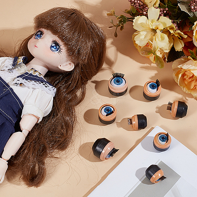 4 Pairs 4 Styles Plastic Doll Eyes FIND-PH0028-38-1