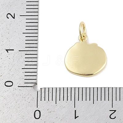Christmas Brass Enamel Charms KK-Q028-71G-01-1