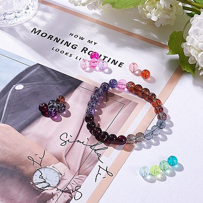 Drawbench Transparent Glass Beads GLAD-PH0001-02-1