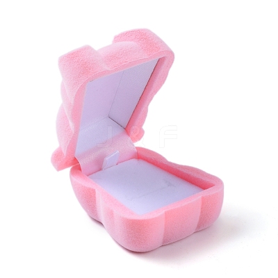 Bear Shape Velvet Jewelry Boxes VBOX-L002-C02-1