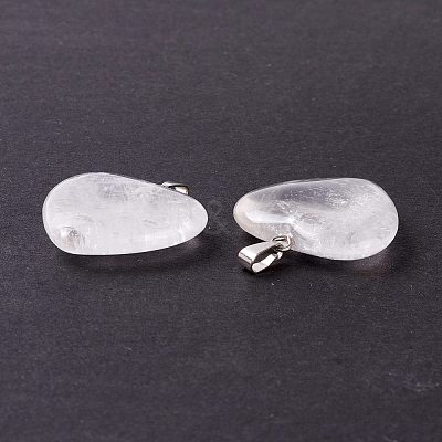 Natural Quartz Crystal Pendants G-G956-B56-FF-1