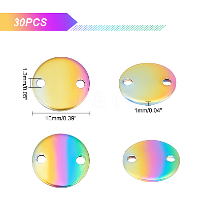Rainbow Color Ion Plating(IP) 304 Stainless Steel Links Connectors STAS-UN0033-29-1