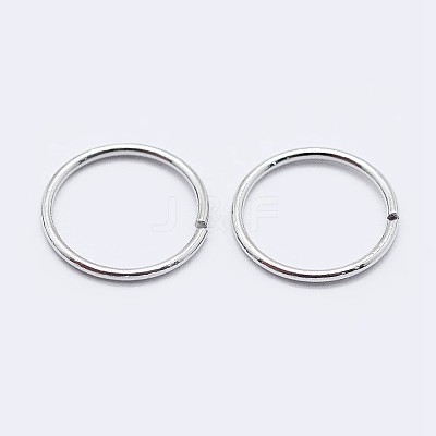 Anti-Tarnish Rhodium Plated 925 Sterling Silver Saw Cut Open Jump Rings STER-F036-02P-1x5mm-1