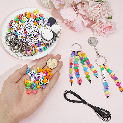 DIY Keychain Making Kits DIY-PH0034-17-1