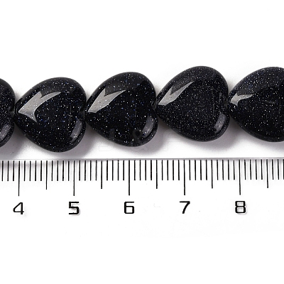 Synthetic Blue Goldstone Beads Strands G-I372-A12-02-1