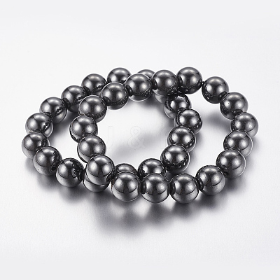 Good Valentines Day Gifts for Him Stretchy Magnetic Synthetic Hematite Bracelet LS-IMB001-1