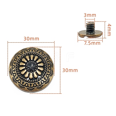 Alloy Decorative Buttons PW-WG1200D-05-1