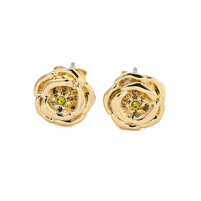 Brass Micro Pave Cubic Zirconia Ear Studs EJEW-P283-01G-08-1