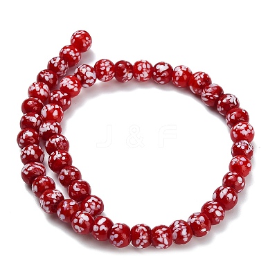 Handmade Lampwork Beads Strands LAMP-H071-01B-04-1