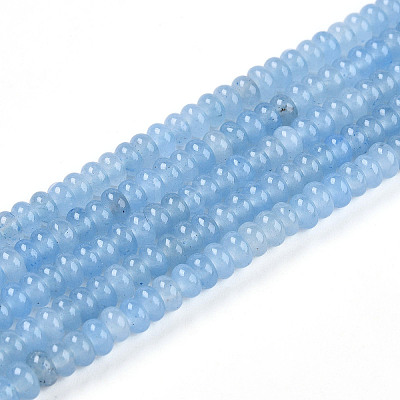 Dyed Natural White Jade Beads Strands X-G-T139-57A-05-1