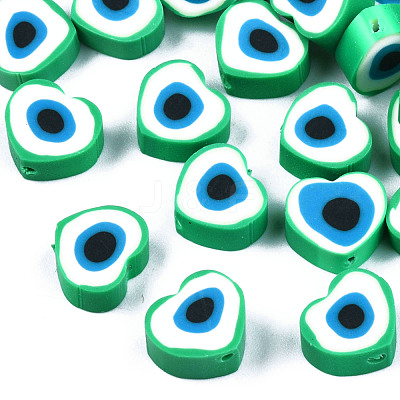 Handmade Polymer Clay Beads CLAY-T019-08A-1