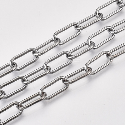 Unwelded Iron Paperclip Chains CH-S125-01B-B-1