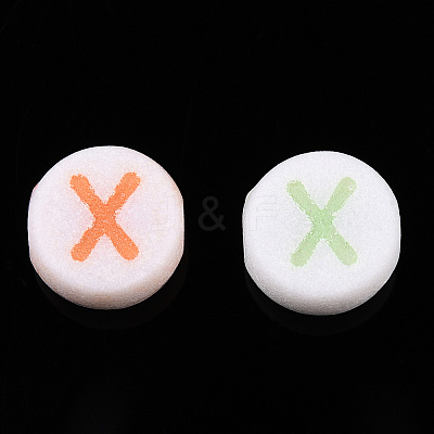 Initial Acrylic Beads X-PL085-1