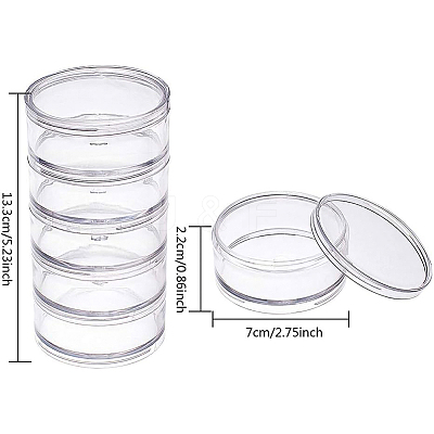Plastic Bead Containers CON-BC0005-66-1