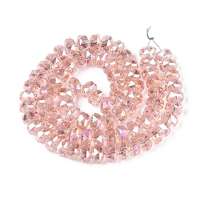 Electroplate Glass Beads Strands EGLA-T021-20J-1