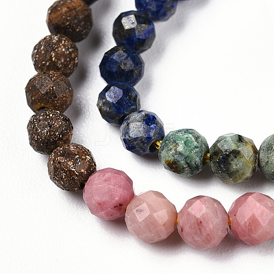 Natural Mixed Gemstone Beads Strands G-D080-A01-02-36-1