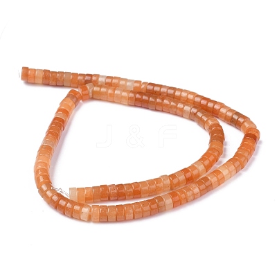 Natural Red Aventurine Bead Strands G-Z006-C30-1