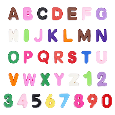 144Pcs Opaque Acrylic European Beads OACR-ME0001-33-1