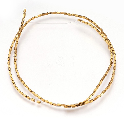 Electroplate Non-magnetic Synthetic Hematite Beads Strands G-I208-21-G-1