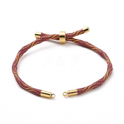 Nylon Cord Silder Bracelets MAK-C003-03G-21-1
