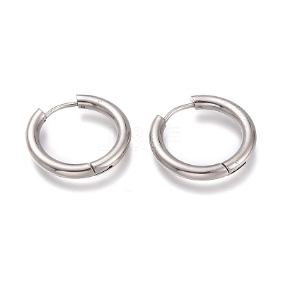 Tarnish Resistant 201 Stainless Steel Huggie Hoop Earrings EJEW-L256-05E-P-1