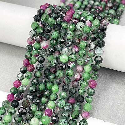 Natural Ruby in Zoisite Beads Strands X-G-L597-C02-03-1