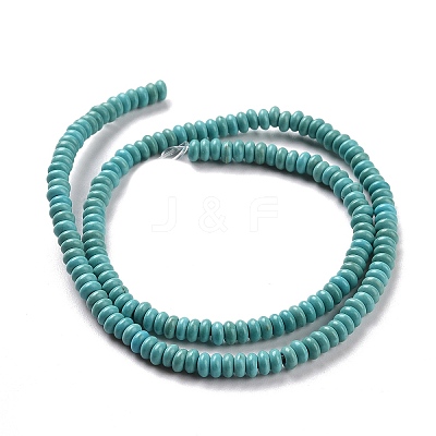 Synthetic Turquoise Bead Strands G-P286-05-4mm-01-1