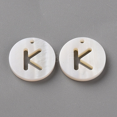 Natural Freshwater Shell Pendants SHEL-Q311-008K-1
