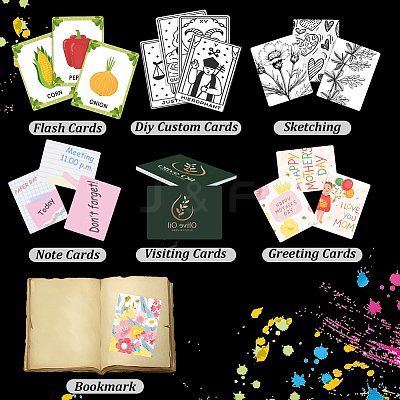 Blank Paper Card DIY-NB0015-56B-1