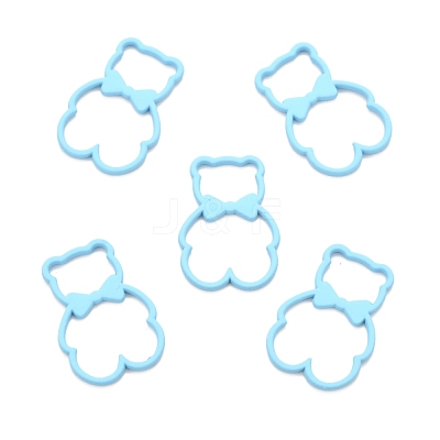 Spray Painted Alloy Pendents PALLOY-F278-01C-1