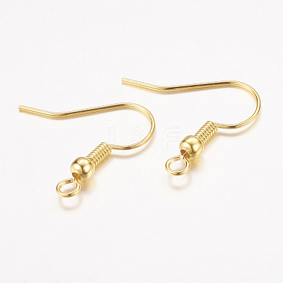 Brass Earring Hooks X-KK-S075-G-1