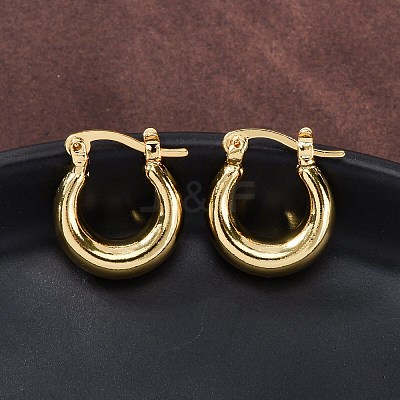 Chunky Huggie Hoop Earrings for Women X-EJEW-A064-11G-RS-1