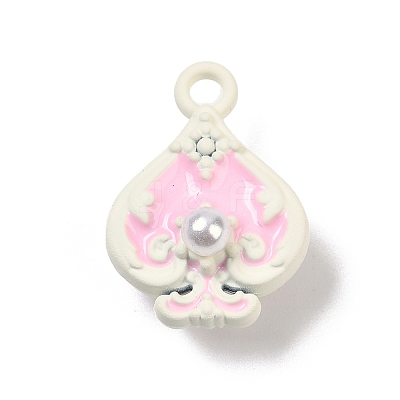 Spray Painted Alloy Pendants PALLOY-S038-07A-1