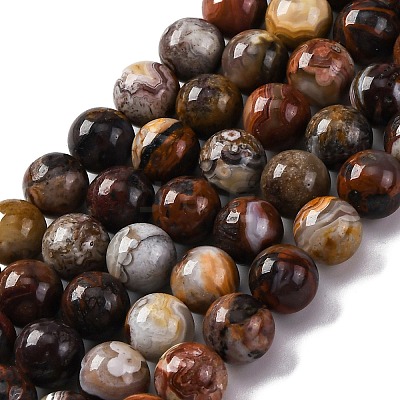 Natural Mexico Crazy Agate Beads Strands X-G-L615-A01-02-1
