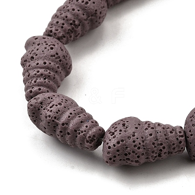 Dyed Natural Lava Rock Beads Strands G-A264-A01-01D-1